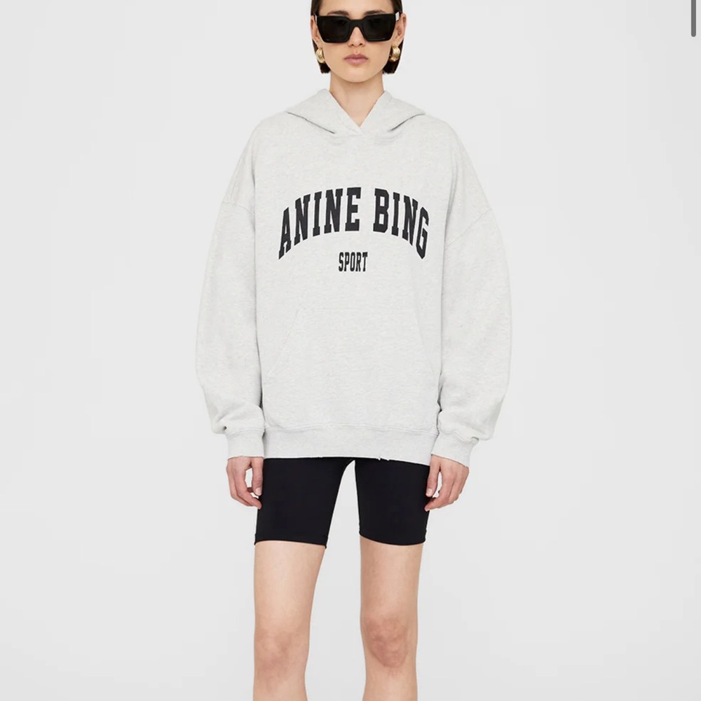 Anine Bing Sport Gray Hoodie